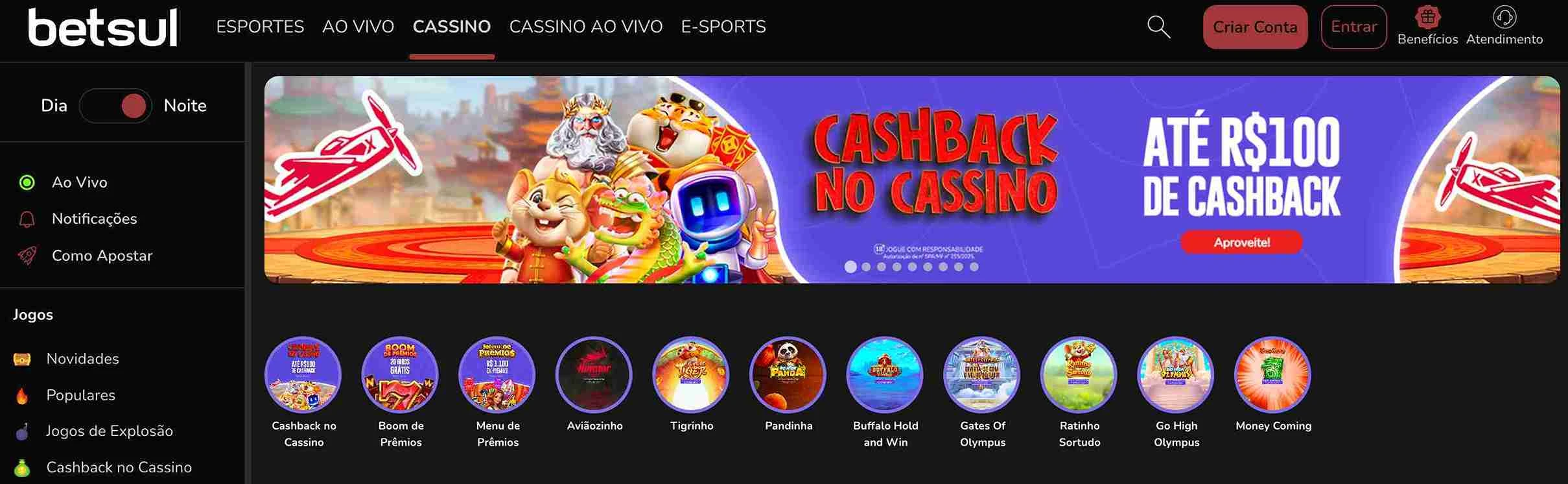 Confira a plataforma do cassino Betsul