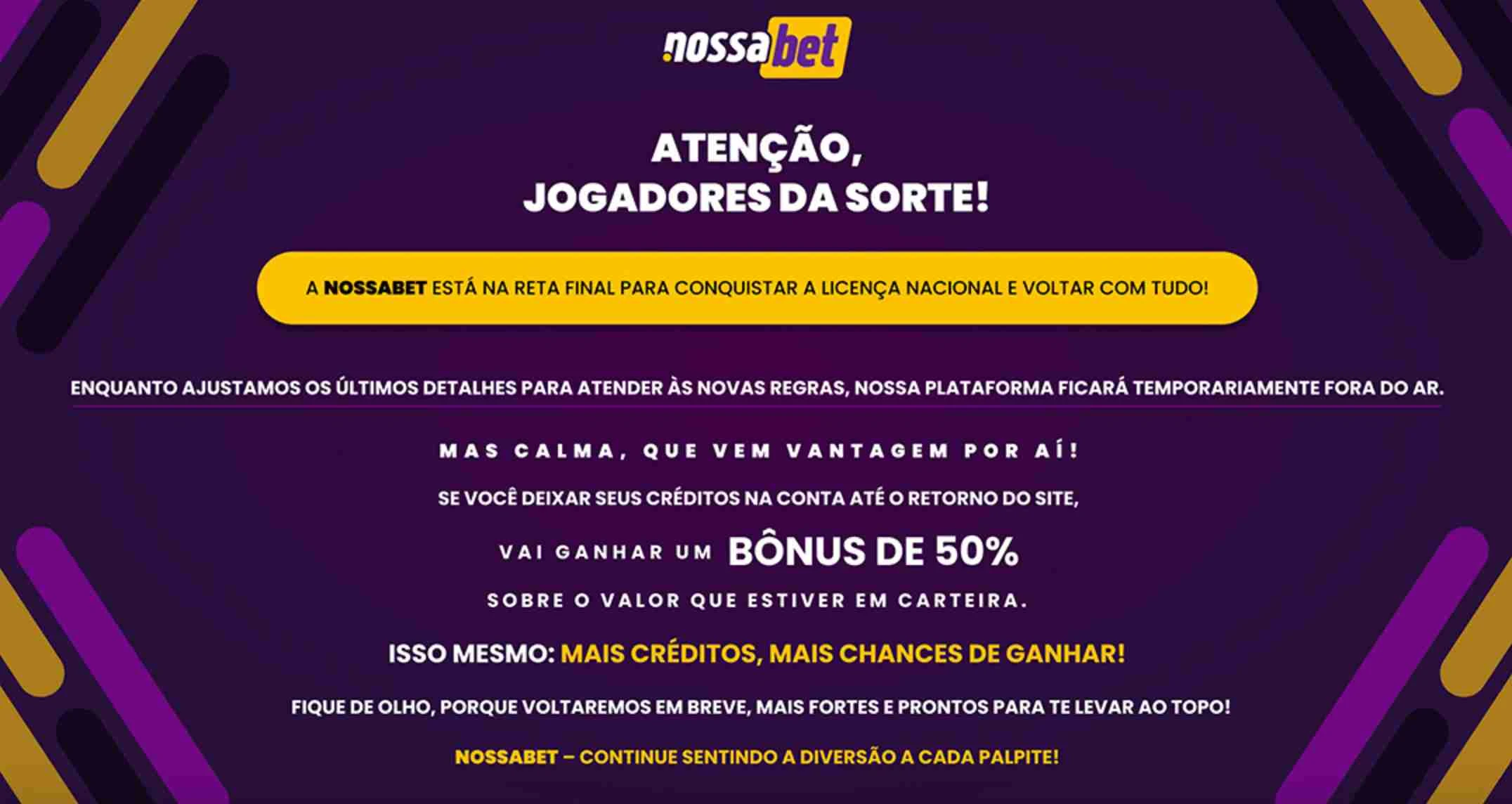 NossaBet é confiável e está se regularizando