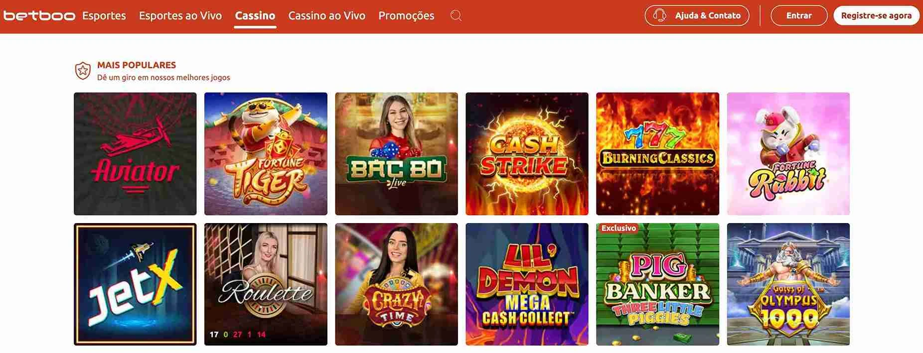 Jogue no Betboo Casino