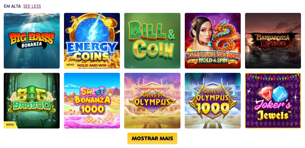 Tenha acesso a todos os jogos do cassino PlayUZU