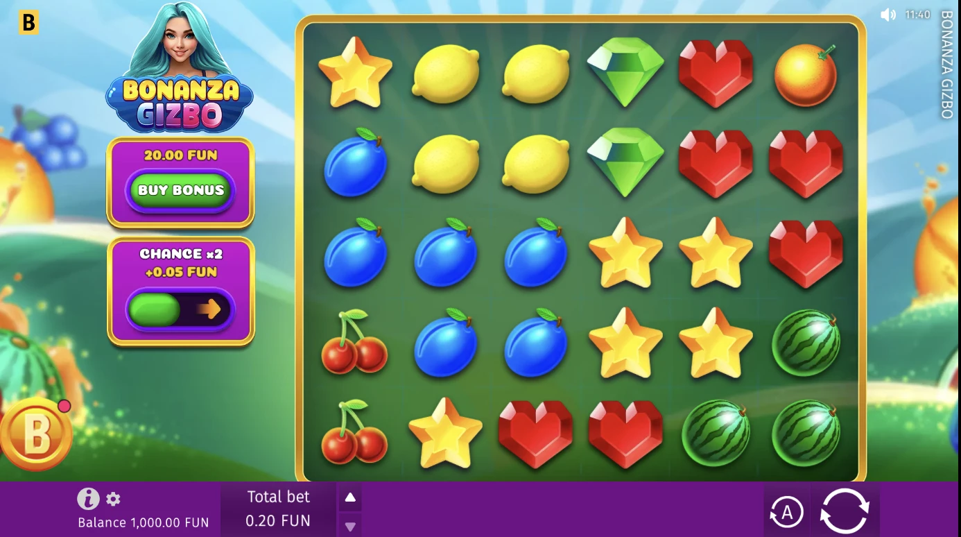 Jogue agora Bonanza Gizbo demo
