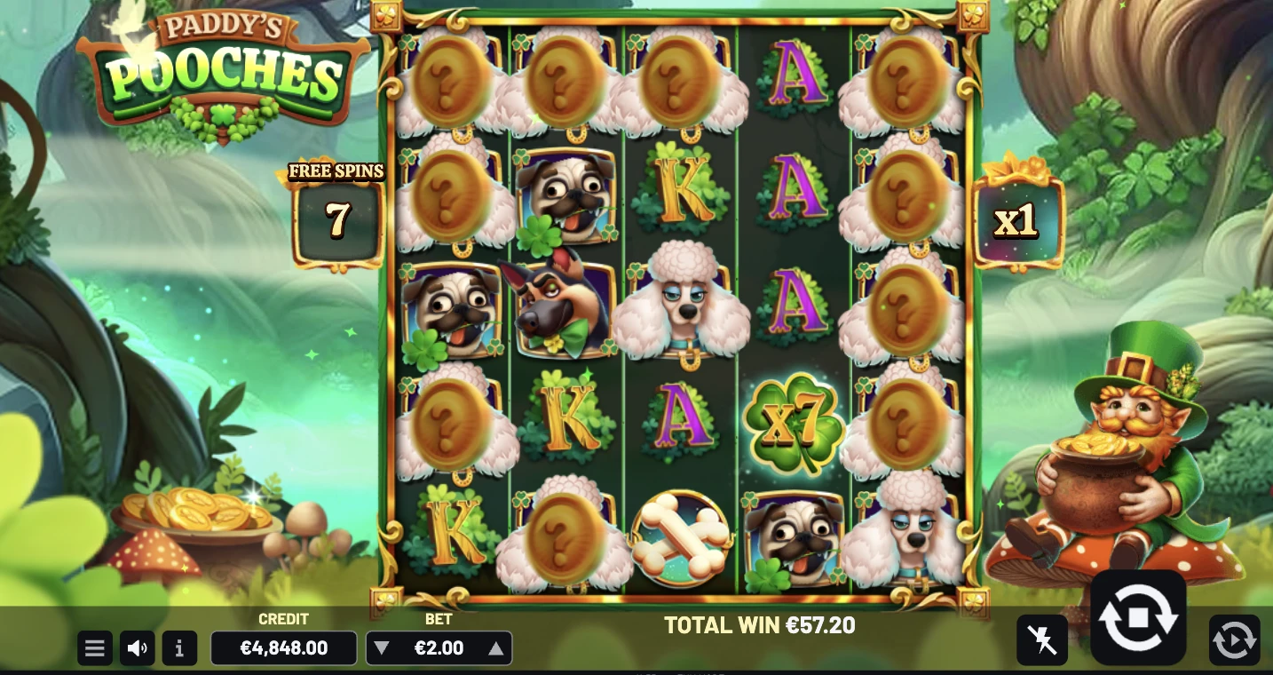 Paady's Pooches é um slot muito divertido!
