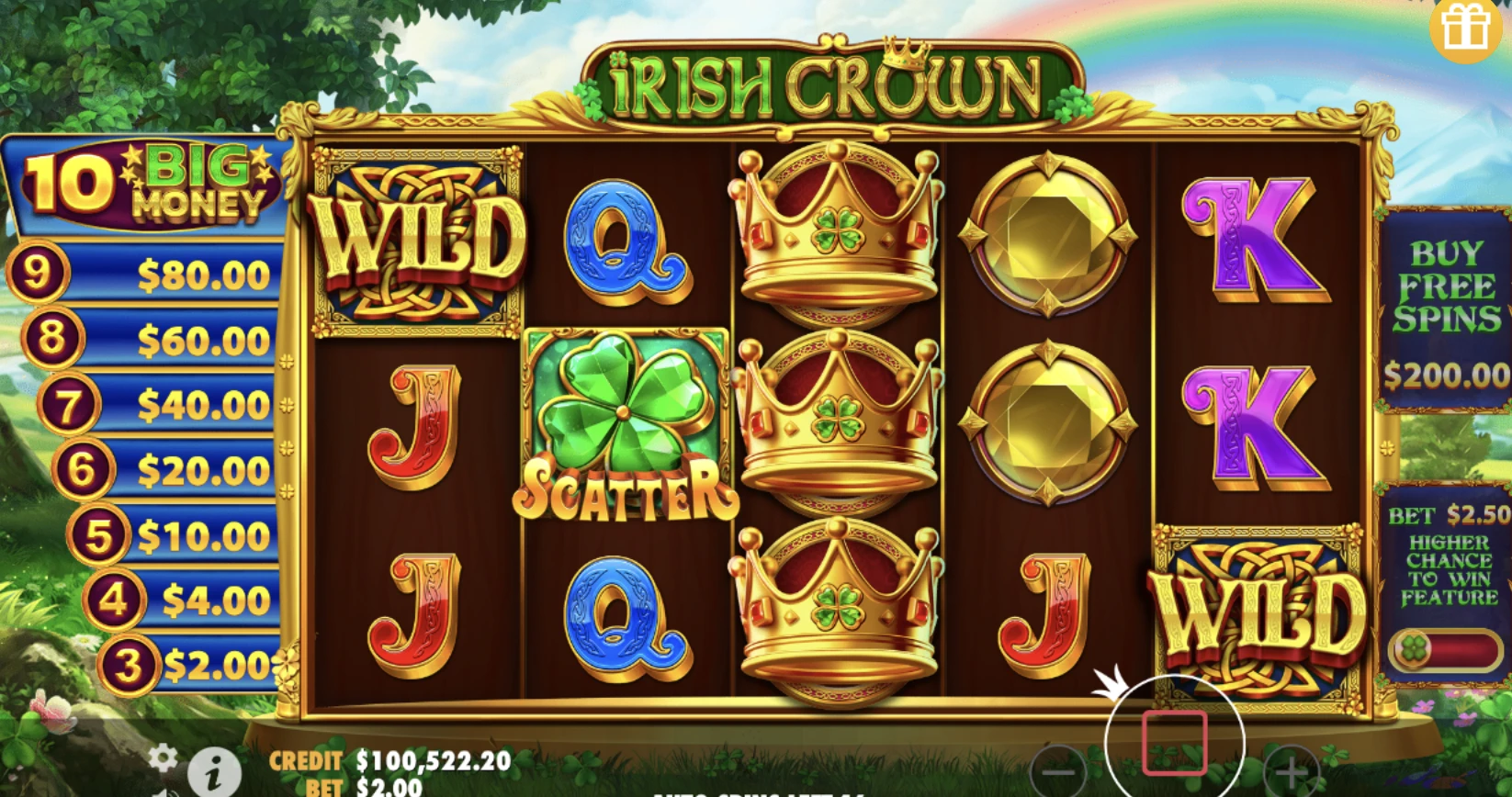 Irish Crown tem gráficos e efeitos sonoros muito agradáveis