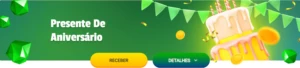 Bônus de aniversário Brazino777