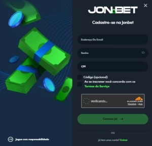 Cadastro na Jonbet